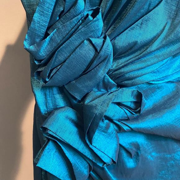 Vintage Jessica McClintock for Gunne Sax Metallic Strapless mini dress - Picture 4 of 10